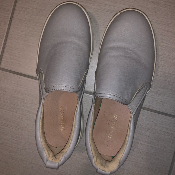 Topshop grey loafers - Picture 1 of 2